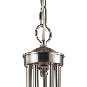 Atlas Brighton 3-Light Chandelier - Elegant Traditional Design with Opaque Glass Shades for Warm Illumination Brushed Nickel 25'' CL11096-NK