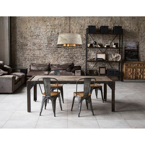 Atlas Brocca 4-Light Chandelier - Industrial Silverdust Iron & Concrete Design for Modern Interiors CL11099-GY