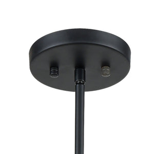 Atlas Caldwell 32" Wide 8-Light Chandelier - Modern Transitional Design in Matte Black & Satin Brass Finish CL11105-BK
