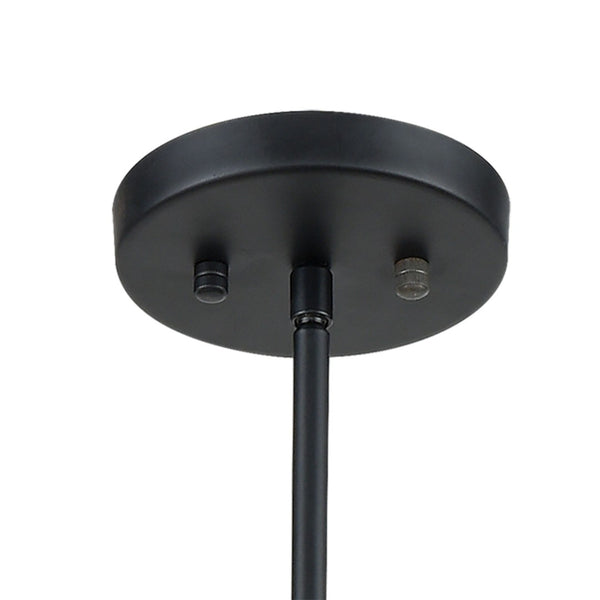 Atlas Caldwell 32" Wide 8-Light Chandelier - Modern Transitional Design in Matte Black & Satin Brass Finish CL11105-BK