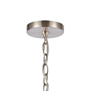 Atlas Calistoga 3-Light Indoor Chandelier - Elegant Brushed Nickel Fixture with Clear Glass Shades CL11106-NK