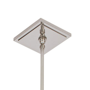 Atlas Carnival 49.5'' Wide 6-Light Chandelier – Modern Elegance with Clear Glass Shades for Any Space Polished Nickel CL11111-NK