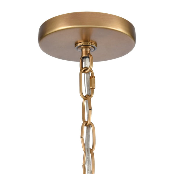 Atlas Cecil 28" Wide 8-Light Chandelier - Elegant Natural Brass Fixture for Dining Rooms & Foyers CL11119-BS