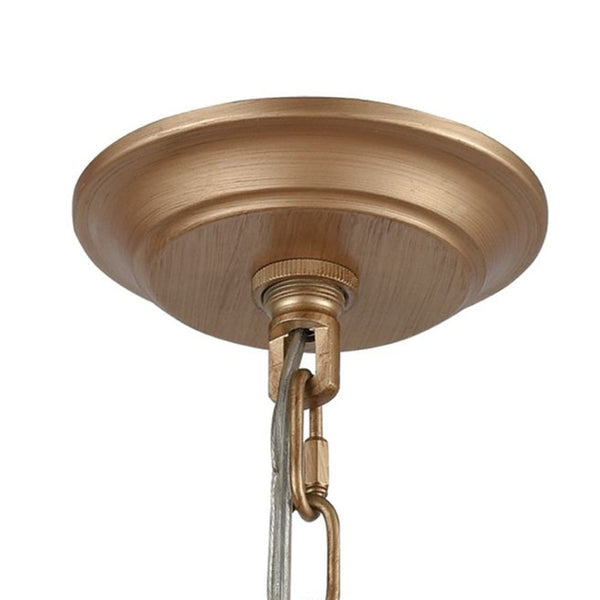 Atlas Chandette 14-Inch Wide 4-Light Chandelier - Timeless Quatrefoil Design for Elegant Ambiance Matte Gold CL11122-BS