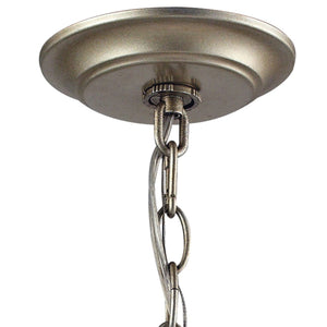 Atlas Chandette 14-Inch Wide 4-Light Chandelier - Timeless Quatrefoil Design for Elegant Ambiance Aged Silver CL11122-GD