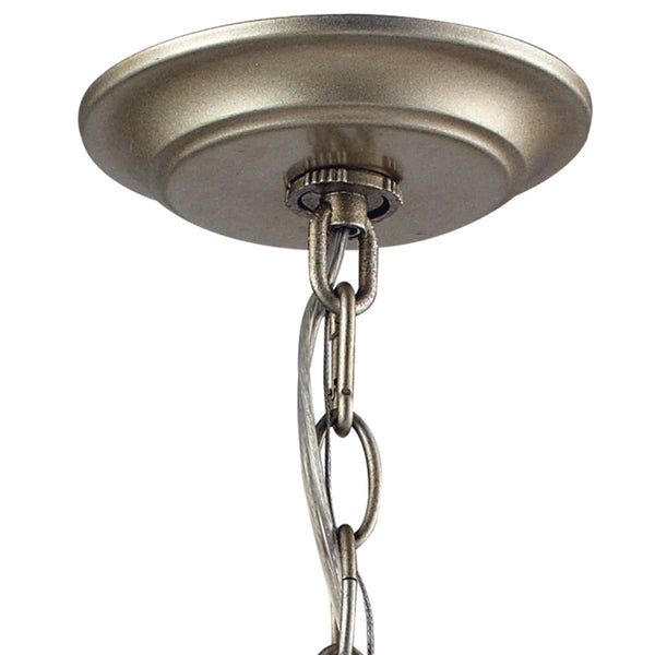 Atlas Chandette 14-Inch Wide 4-Light Chandelier - Timeless Quatrefoil Design for Elegant Ambiance Aged Silver CL11122-GD