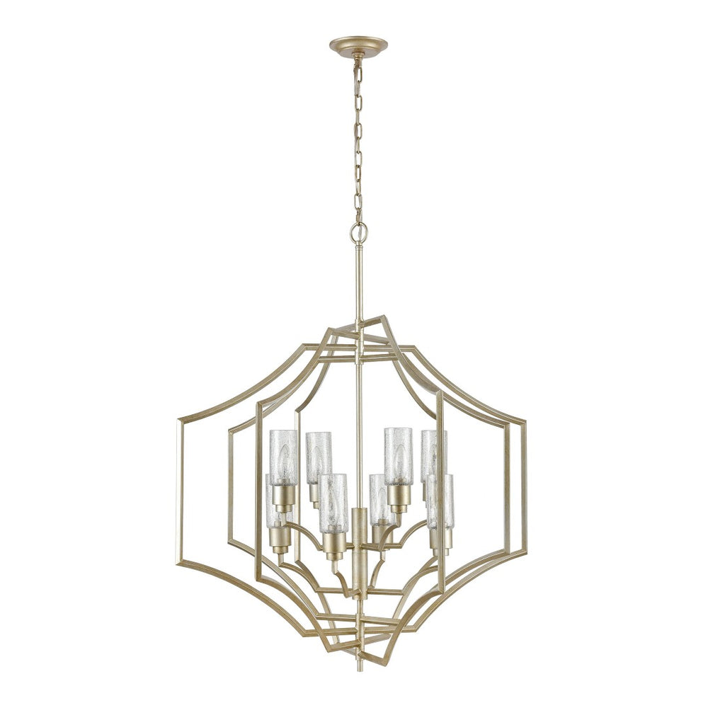 Atlas Cheswick 36'' Wide 8-Light Chandelier - Aged Silver Finish for Elegant Dining and Living Spaces CL11123-SV