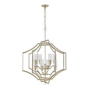 Atlas Cheswick 36'' Wide 8-Light Chandelier - Aged Silver Finish for Elegant Dining and Living Spaces CL11123-SV