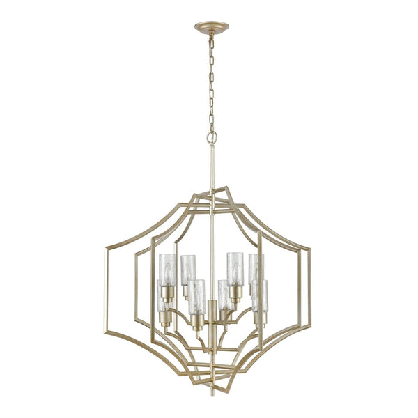 Atlas Cheswick 36'' Wide 8-Light Chandelier - Aged Silver Finish for Elegant Dining and Living Spaces CL11123-SV