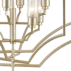 Atlas Cheswick 36'' Wide 8-Light Chandelier - Aged Silver Finish for Elegant Dining and Living Spaces CL11123-SV