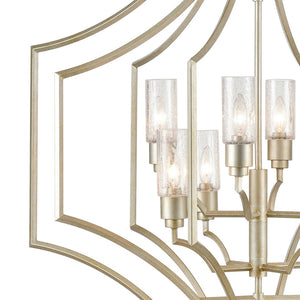 Atlas Cheswick 36'' Wide 8-Light Chandelier - Aged Silver Finish for Elegant Dining and Living Spaces CL11123-SV