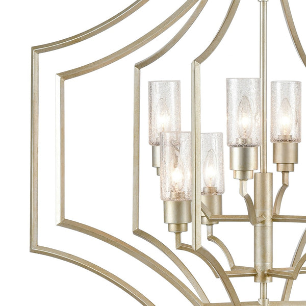 Atlas Cheswick 36'' Wide 8-Light Chandelier - Aged Silver Finish for Elegant Dining and Living Spaces CL11123-SV