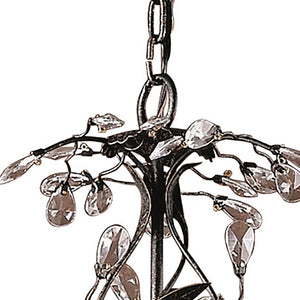 Atlas Circeo 5-Light Chandelier – Nature-Inspired Elegance with Crystal Accents for Romantic Interiors Deep Rust 21'' CL11125-BZ