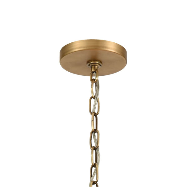Atlas Clausten 21'' Wide 4-Light Industrial Chandelier - Striking Metal Design for Bold Home Illumination Brass CL11126-BS