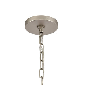 Atlas Clausten 21'' Wide 4-Light Industrial Chandelier - Striking Metal Design for Bold Home Illumination Matte Nickel CL11126-NK