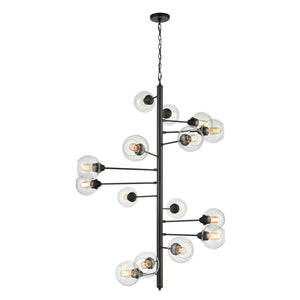 Atlas Composition Helix 15-Light Chandelier - Stunning Oil Rubbed Bronze Design for Modern Interiors CL11131-BZ