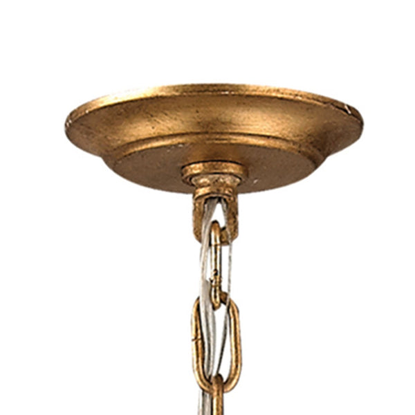Atlas Connexions Modern Geometric Chandelier - Elegant Open-Wire Design for Glamorous Interiors Gold Leaf 24'' CL11133-GD