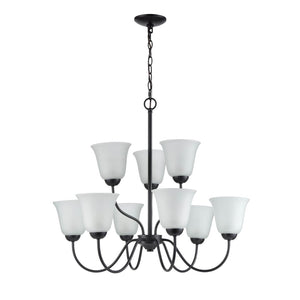 Atlas Conway 26" Wide 9-Light Chandelier - Elegant Oil Rubbed Bronze Fixture for Timeless Home Ambiance CL11136-BZ