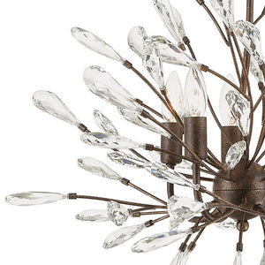 Atlas Crislett 25'' Wide 5-Light Chandelier - Stunning Sunglow Bronze with Crystal Bud Accents for Elegance CL11137-BZ
