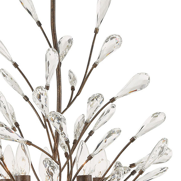 Atlas Crislett 25'' Wide 5-Light Chandelier - Stunning Sunglow Bronze with Crystal Bud Accents for Elegance CL11137-BZ