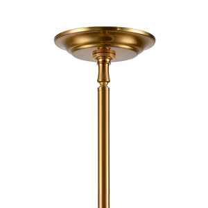 Atlas Crosspiece 39'' Wide 6-Light Chandelier - Modern Sculptural Design with Adjustable Faux-Leather Rods CL11139-WH