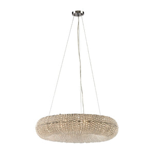Atlas Crystal 28'' Wide 10-Light Chandelier in Polished Chrome - Modern Design with Stunning Crystal Accents CL11140-CH
