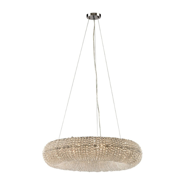 Atlas Crystal 28'' Wide 10-Light Chandelier in Polished Chrome - Modern Design with Stunning Crystal Accents CL11140-CH
