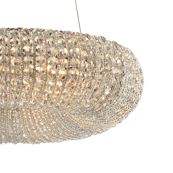 Atlas Crystal 28'' Wide 10-Light Chandelier in Polished Chrome - Modern Design with Stunning Crystal Accents CL11140-CH