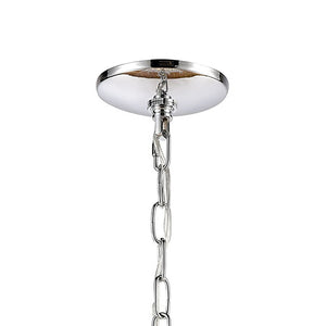 Atlas Crystique 6-Light Chandelier - Nature-Inspired Crystal Design for Sparkling Elegance in Any Room Polished Chrome 30'' CL11142-CH