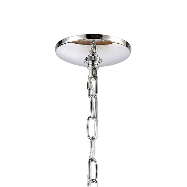 Atlas Crystique 6-Light Chandelier - Nature-Inspired Crystal Design for Sparkling Elegance in Any Room Polished Chrome 30'' CL11142-CH