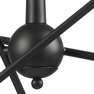 Atlas Delphine 12-Light Starburst Chandelier - Modern Elegance for Contemporary & Mid-Century Spaces Oil Rubbed Bronze 28'' CL11148-BZ