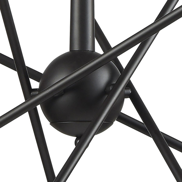 Atlas Delphine 12-Light Starburst Chandelier - Modern Elegance for Contemporary & Mid-Century Spaces Oil Rubbed Bronze 33'' CL11149-BZ