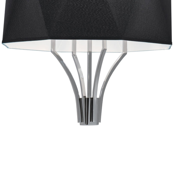 Atlas Diamond 21'' Wide 4-Light Chandelier - Artisan Glass Shades with Polished Nickel Frame for Elegance CL11151-NK1