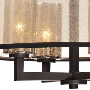 Atlas Diffusion 24'' Wide 4-Light Chandelier - Modern Elegance in Oil Rubbed Bronze for Cozy Ambiance CL11152-BZ