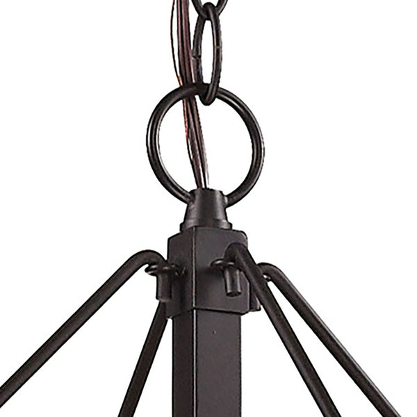 Atlas Diffusion 24'' Wide 4-Light Chandelier - Modern Elegance in Oil Rubbed Bronze for Cozy Ambiance CL11152-BZ