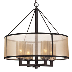 Atlas Diffusion 24'' Wide 4-Light Chandelier - Modern Elegance in Oil Rubbed Bronze for Cozy Ambiance CL11152-BZ