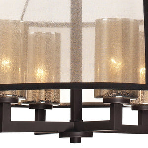 Atlas Diffusion 24'' Wide 4-Light Chandelier - Modern Elegance in Oil Rubbed Bronze for Cozy Ambiance CL11152-BZ