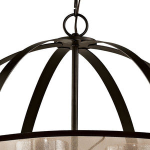 Atlas Diffusion 24'' Wide 4-Light Chandelier – Stylish Oil Rubbed Bronze with Soft Diffusing Drum Shade CL11153-BZ