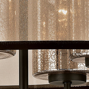 Atlas Diffusion 24'' Wide 4-Light Chandelier – Stylish Oil Rubbed Bronze with Soft Diffusing Drum Shade CL11153-BZ
