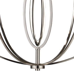 Atlas Dione 25" Wide 6-Light Chandelier - Modern Elegance in Polished Nickel for Stylish Home Decor CL11154-NK
