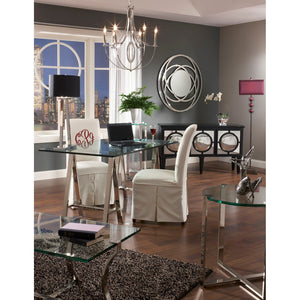 Atlas Dione 25" Wide 6-Light Chandelier - Modern Elegance in Polished Nickel for Stylish Home Decor CL11154-NK