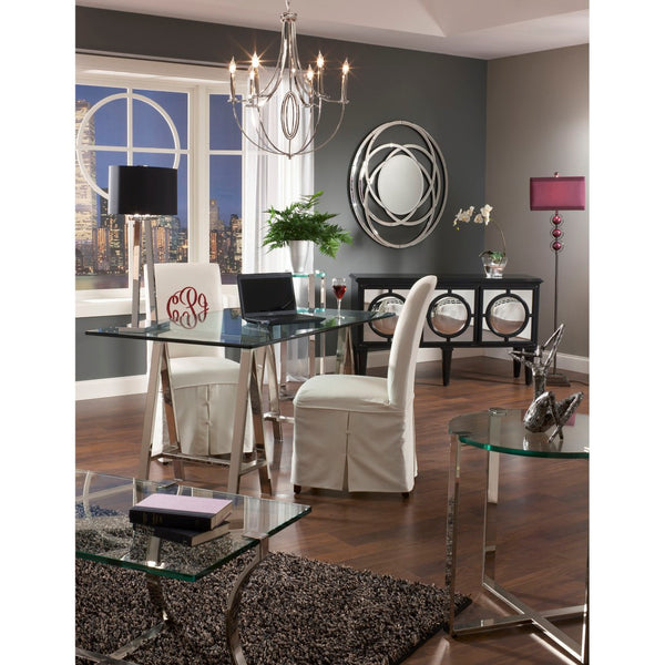 Atlas Dione 25" Wide 6-Light Chandelier - Modern Elegance in Polished Nickel for Stylish Home Decor CL11154-NK