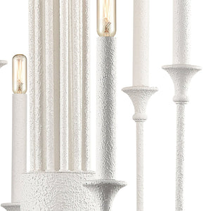 Atlas Edward 36'' Wide Chandelier - 12-Light Matte White Design for Modern & Transitional Spaces CL11159-WH