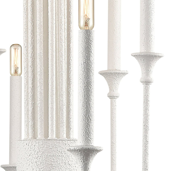 Atlas Edward 36'' Wide Chandelier - 12-Light Matte White Design for Modern & Transitional Spaces CL11159-WH