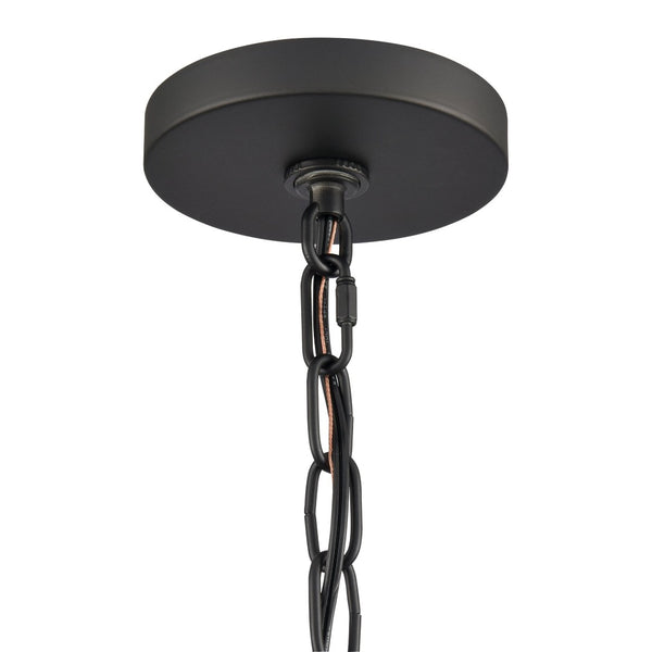 Atlas Ellisville 4-Light Chandelier - Elegant Indoor Lighting for Cozy Dining Areas and Entryways Matte Black CL11161-BK