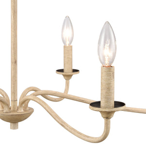 Atlas Ellisville 4-Light Chandelier - Elegant Indoor Lighting for Cozy Dining Areas and Entryways Antique Cream 30'' CL11162-CR