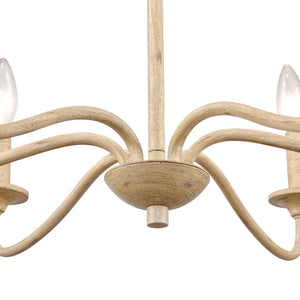 Atlas Ellisville 4-Light Chandelier - Elegant Indoor Lighting for Cozy Dining Areas and Entryways Antique Cream 30'' CL11162-CR