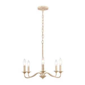 Atlas Ellisville 4-Light Chandelier - Elegant Indoor Lighting for Cozy Dining Areas and Entryways Antique Cream 30'' CL11162-CR