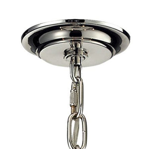 Atlas Exitor 34" Wide 6-Light Chandelier - Rustic Rope & Polished Nickel for Timeless Elegance in Any Room CL11166-NK