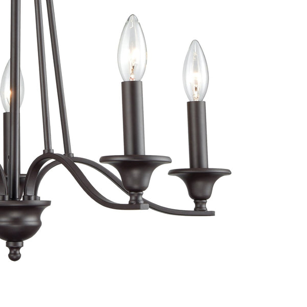 Atlas Farmington 21'' Wide 5-Light Chandelier - Elegant Oil Rubbed Bronze for Modern & Traditional Spaces CL11170-BZ